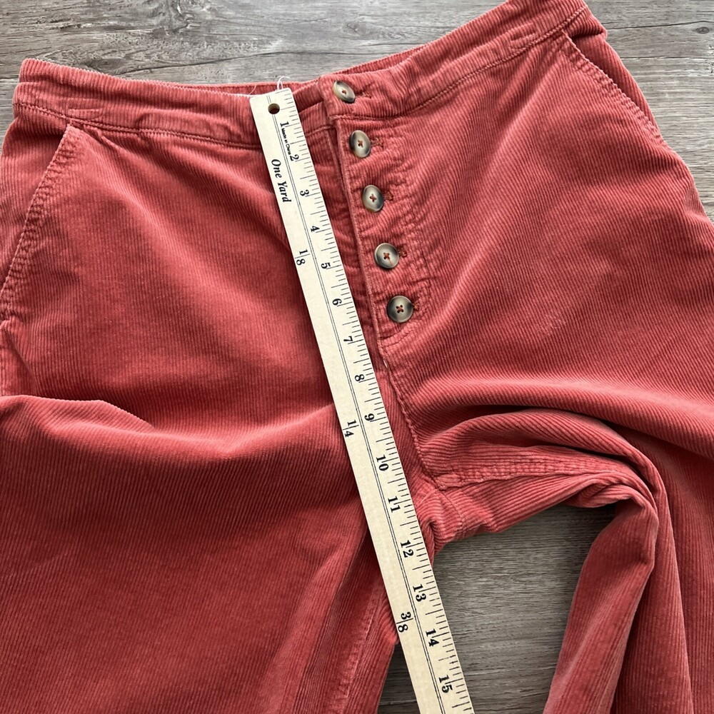 Pilcro High‎ Rise Corduroy Wide Leg Jeans Womens 30 Button Fly Full Length - Picture 9 of 15